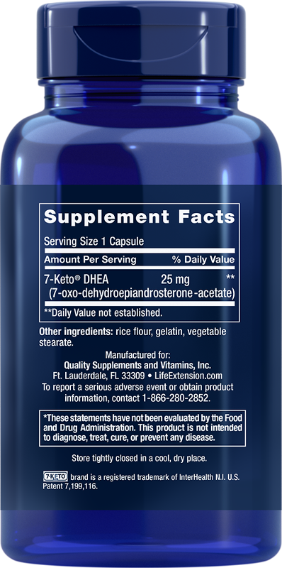
    7-Keto® DHEA Metabolite , 25 mg, 100 capsules