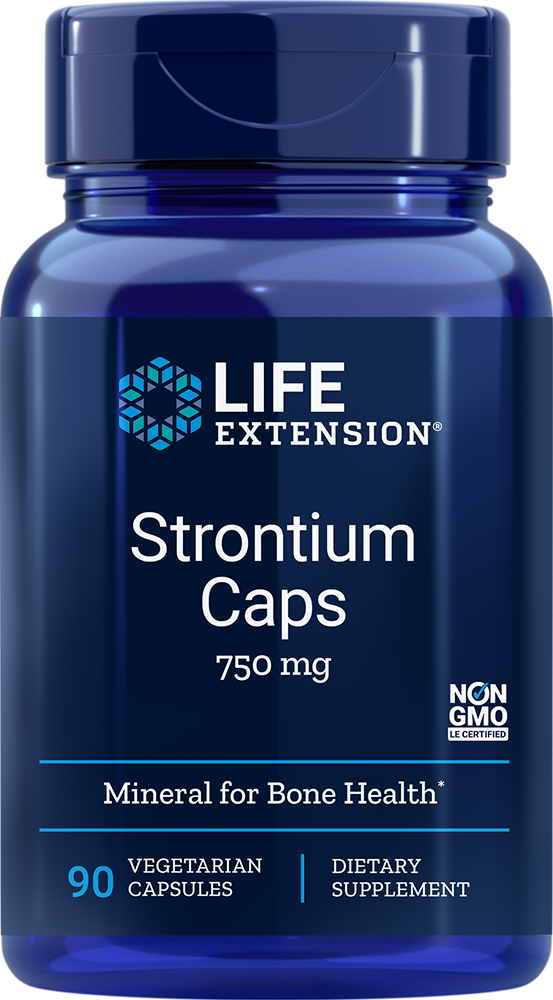 
Strontium Caps, 750 mg, 90 vegetarian capsules