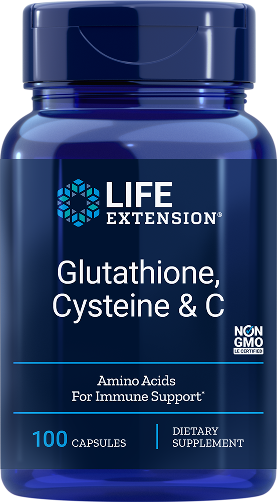 
Glutathione, Cysteine & C, 100 capsules
