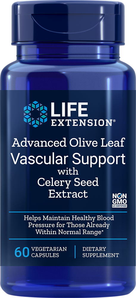 
    Advanced Olive Leaf Vascular Support with Celery Seed Extract, 60 vegetarian capsules