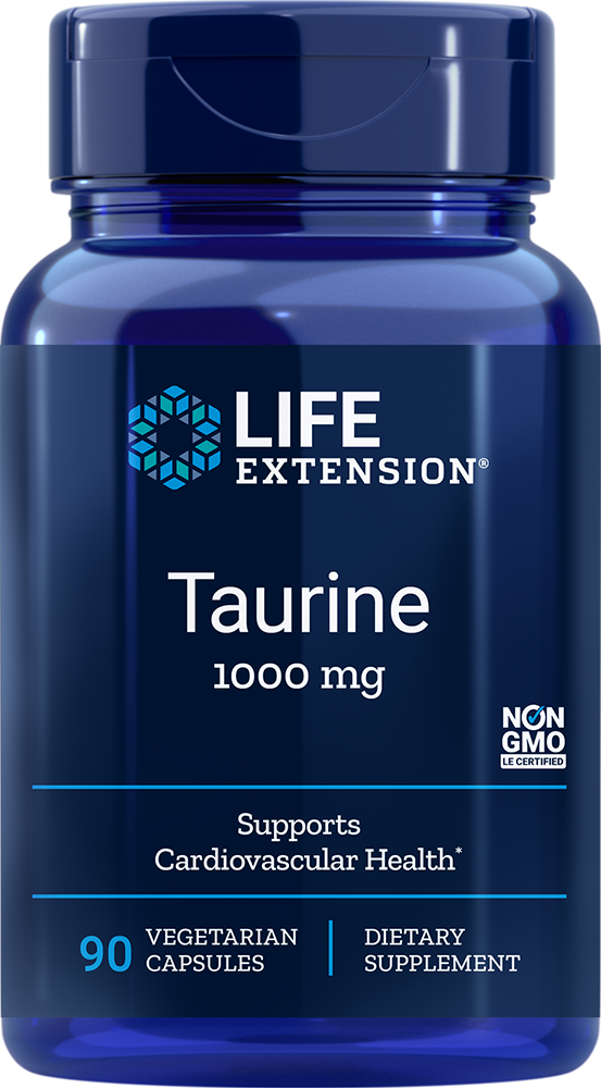 
    Taurine, 1000 mg, 90 vegetarian capsules