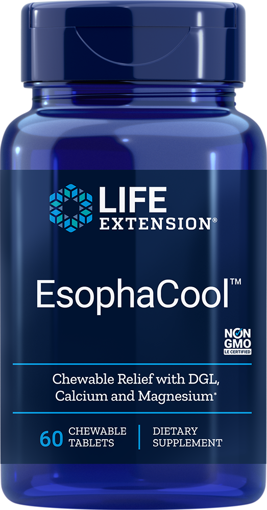 
    EsophaCool™, 60 vegetarian chewable tablets