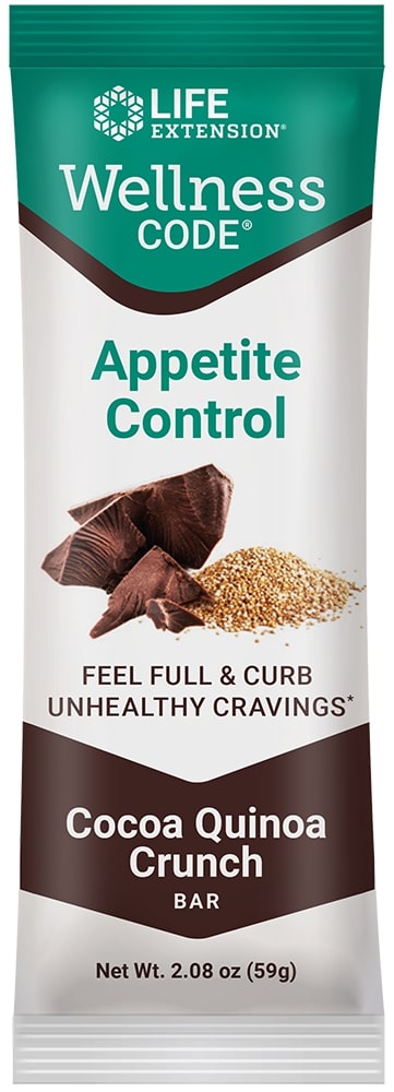 
    Wellness Code® Appetite Control Bar (Cocoa Quinoa Crunch), 12 each