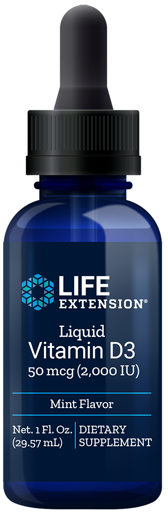 
Liquid Vitamin D3 (Mint), 50 mcg (2000 IU), 29.57 ml
