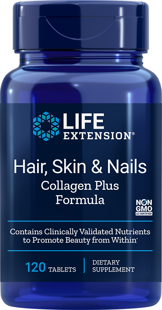 
Hair, Skin & Nails Collagen Plus Formula, 120 tablets