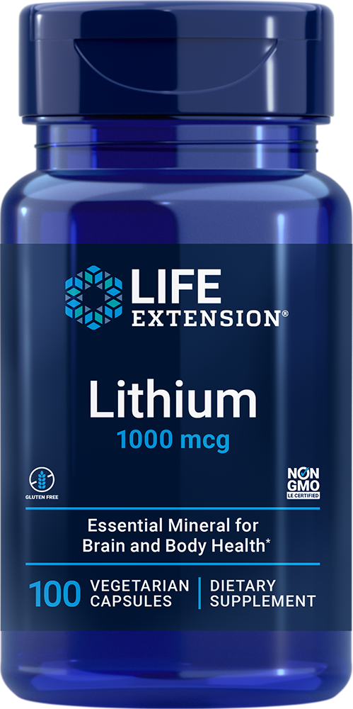 
    Lithium, 1000 mcg, 100 capsules