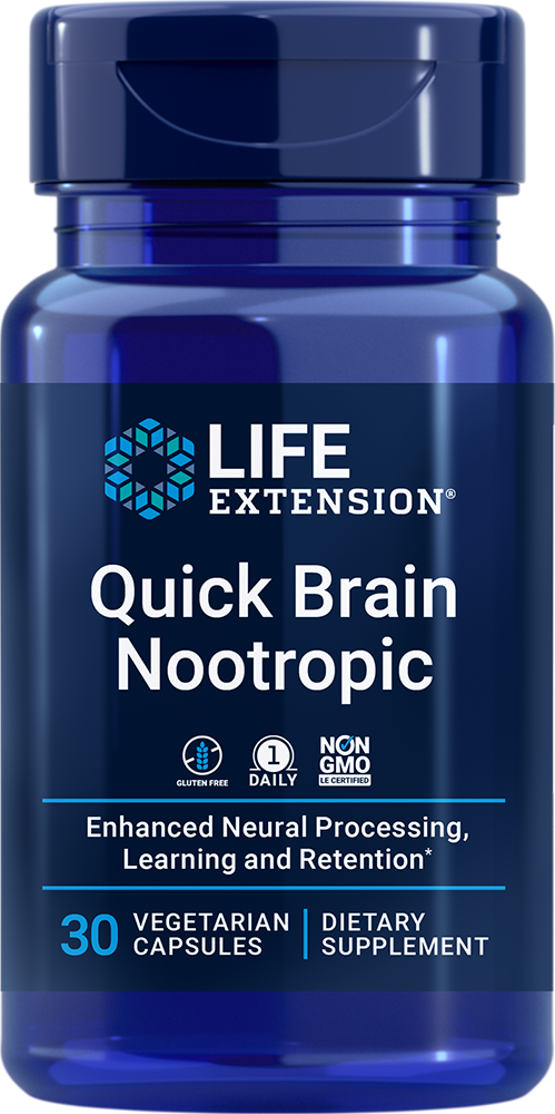 
    Quick Brain Nootropic, 30 vegetarian capsules